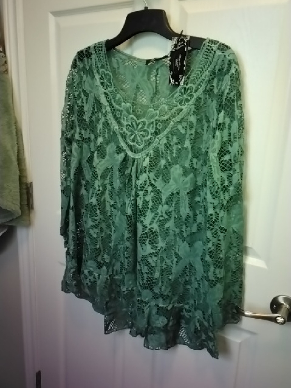 NWT Shiva Lace Tunic Top  Size XXL